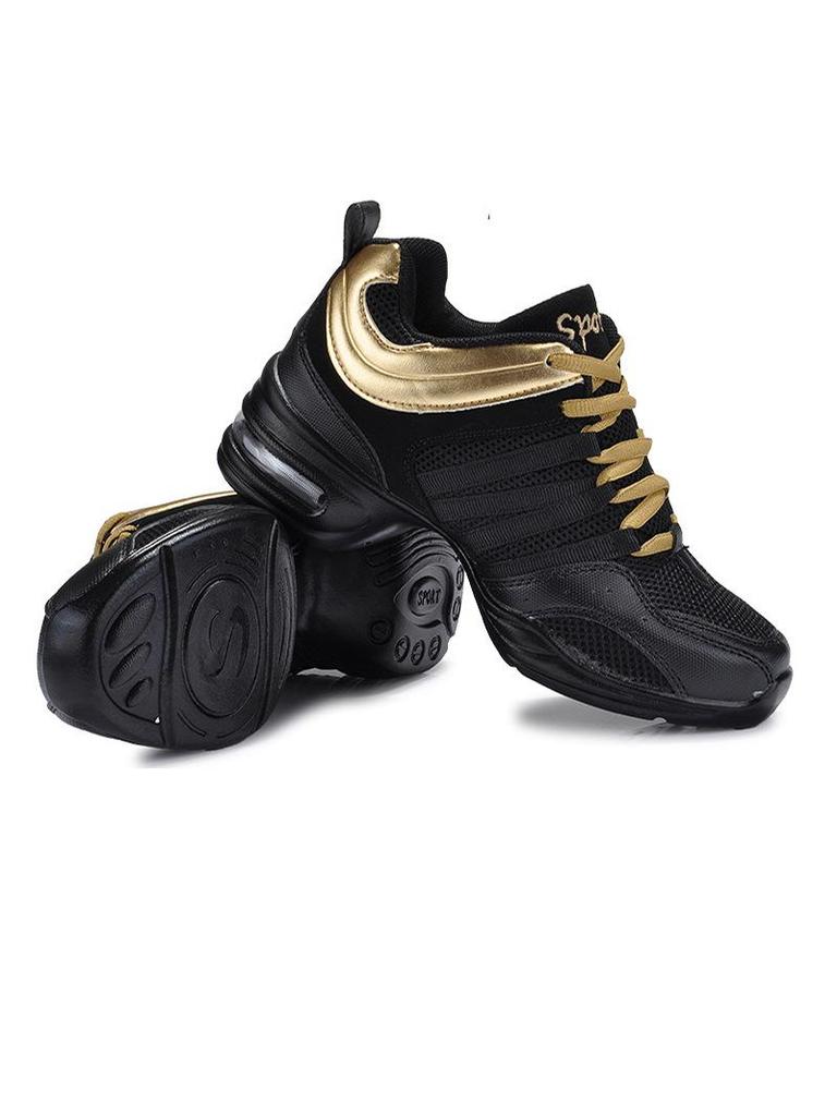 Unisex Breathable Mesh Dance Shoes with Soft Sole for Fitness, Aerobics, and Jazz.