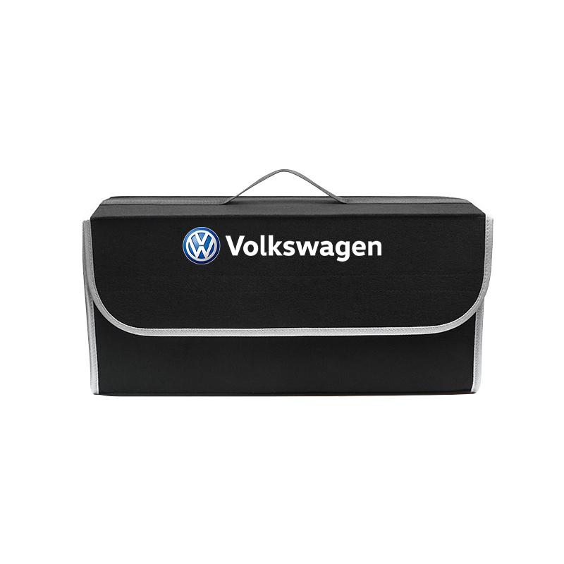 hijk1 Car keychain/VW Car Trunk Organizer Box Large Capacity Folding Storage Bag For VW GTI Polo Golf Passat Tiguan CC Arteon Jetta B6