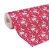 Velká role Vánoční balicí papír 50m Flora Červená/Bílá CLAIREFONTAINE