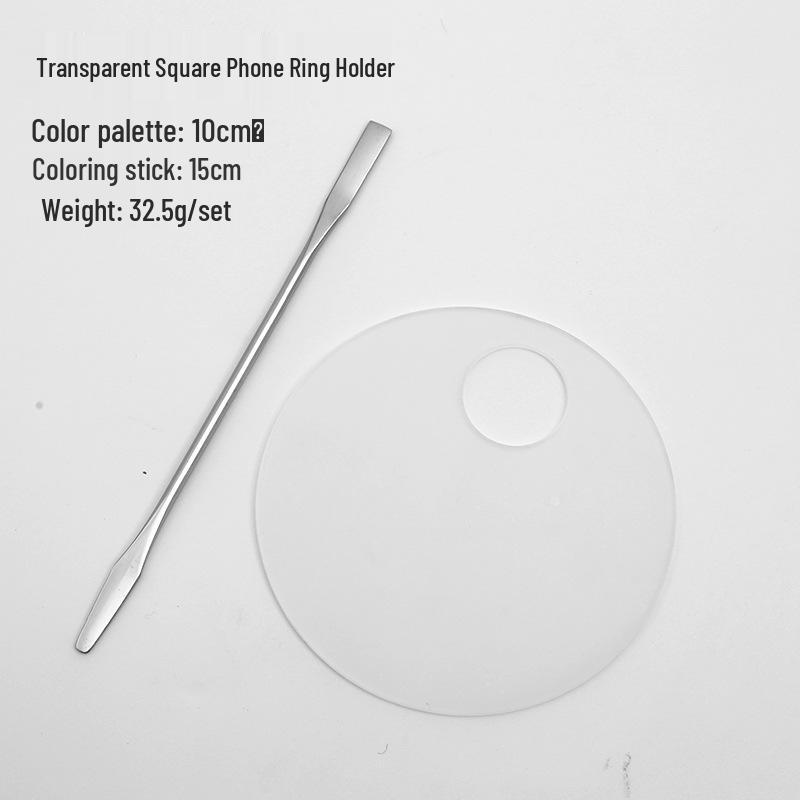 Set de Paletas Cuadradas de Acero Inoxidable para Artistas de Maquillaje para Mezclar Base y Herramientas de Belleza