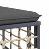 5 Piece Garden Lounge Set with Cushions Anthracite Poly Rattan