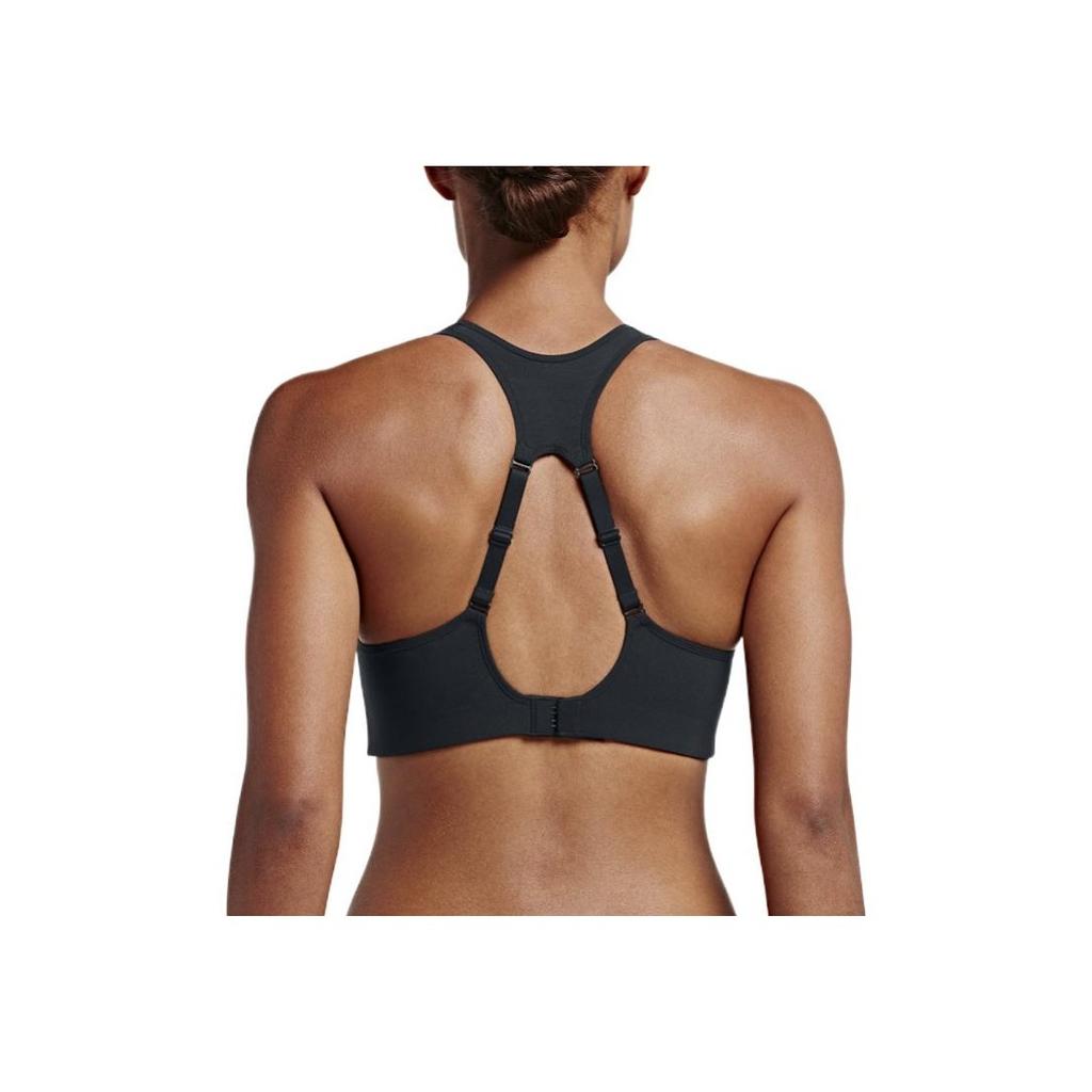 Nike Solid Logo Print Sports Bra Women Underwear Black 805553-010
