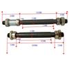 Mtb Mountainbike Fahrrad Schnellspanner Vorne Hinten Achsen Hohlnabe Wellenhebel