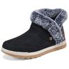 Skechers Bobs Fabric Comfortable Versatile Short Snow Boots Women boots Black 114534-BLK