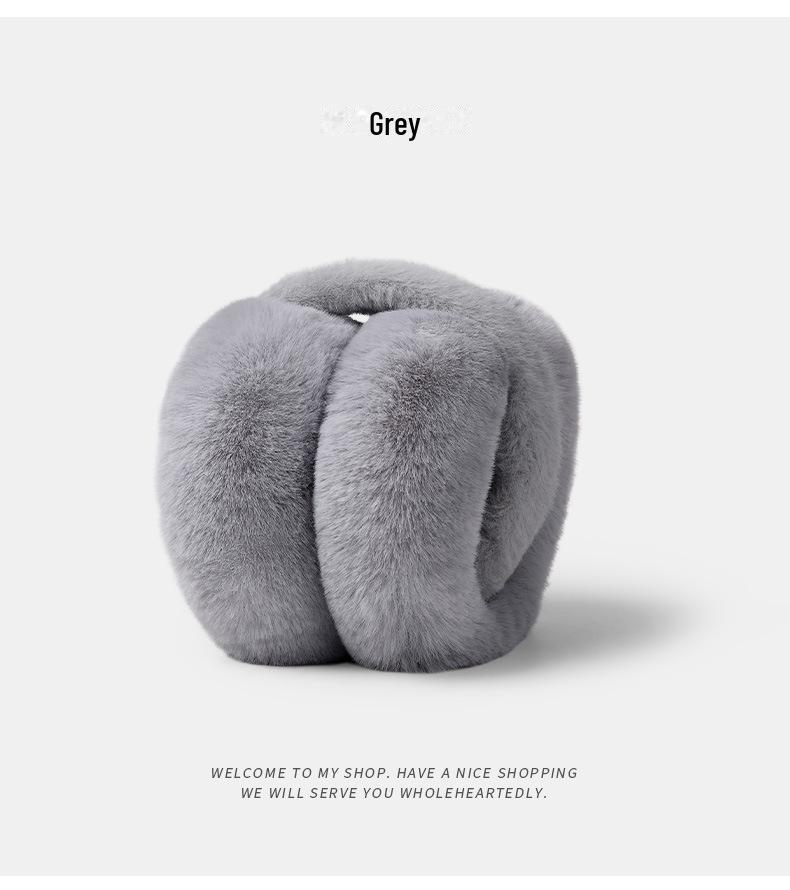 

Женские складные зимние плюшевые наушники: Модные, теплые, незамерзающие наушники для студентов Grey hair rod серый