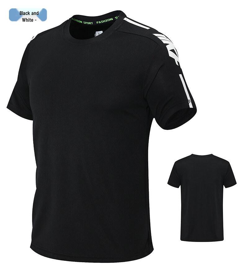 Men's Quick-Dry Loose Casual Sports Set - Summer Short Sleeve T-shirt and Shorts, Plus Size Available