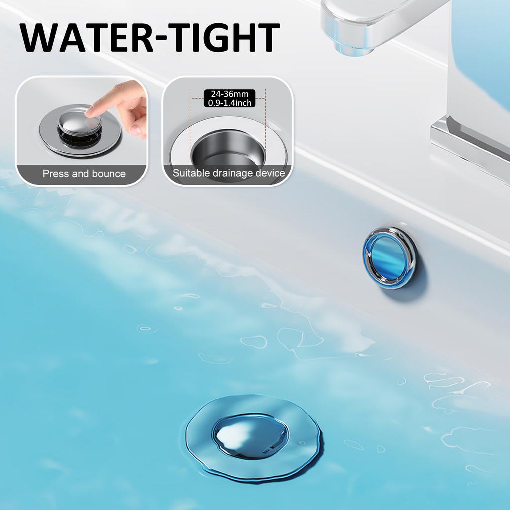 Bathroom Sink Stopper Filter Rust Resistant Drain Strainer Anti Clogging Sink Stopper Filter Basket Easy To Clean for Kitchens