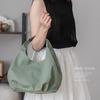 Gratante Canvas Tote Bag Mini Tote Bag for Women Mini Tote Petite Size Tote Bag Casual Commuting Bag Affordable Bag Genuine Leather Bag Cute Popular