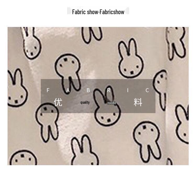 Damen Korallenfleece Cartoon Pyjama Set – Dicke, warme Flanell Hauskleidung für Herbst/Winter