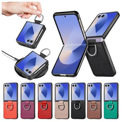 Accessoires de Luxe Mode Étui Pliant pour Samsung Galaxy Z Flip7 5G Flip 7 Flip6 Flip 6 5 4 3 2 1 Étuis Flip5 Flip4 Flip3