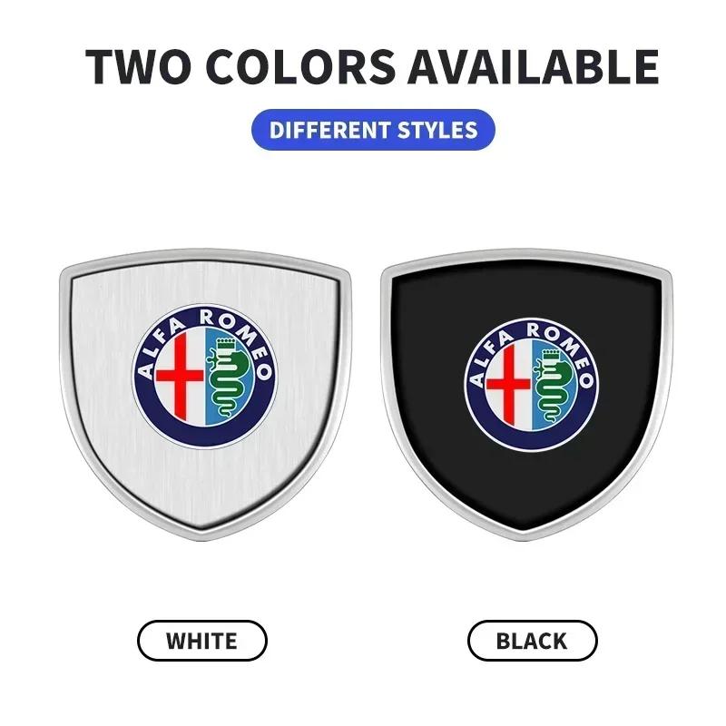 Car Sticker For Alfa Romeo 159 147 1/2pcs 3D Metal Car Styling Shield Emblem Badge Stickers For Alfa Romeo Giulia Giulietta 156 zj1