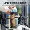 Retro Rainproof Bicycle Handlebar Bag Weather-Resistant Cycling Pouch for Road Mountain Bikes, Outdoor Bike Bottle Storage Bag