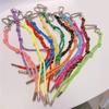 Pack of 4 Rope Key Rings Stylish Rope Keychain Fashionable Key Adornment Key Holder Key Clip Suitable for Daily Use