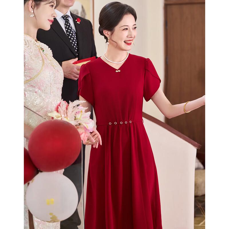 

Pastel Summer V-Neck Ruffle Sleeve Mid-Length Pleated Dress 4XL