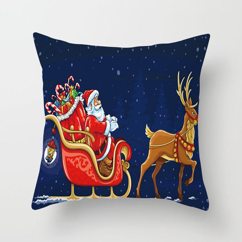 Festliche Weihnachtskissen Nordische Weihnachtsbäume Druck Kissenbezug Nachttisch Zuhause Rückenabdeckung
