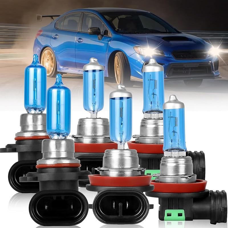 9005 H11 Halogen Headlight Bulbs For Toyota Prius 2010-2011 High Performance Halogen Car Headlight Bulb for Brighter Light, 9005 High Beam+H11 Low