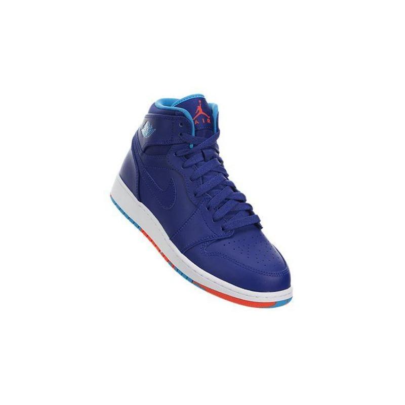 Air Jordan 1 Retro High "Deep Royal" GS Leather High-top Basketball Shoes Royal Blue Unisex 705300-433