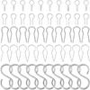 WEBEEDY 50 Pcs Hanging Hook for Kiln High Fire High Temperature Resistant Wire Jump Ring Hanging Hooks for Pendant, Ceramic Ornaments, Fusing In