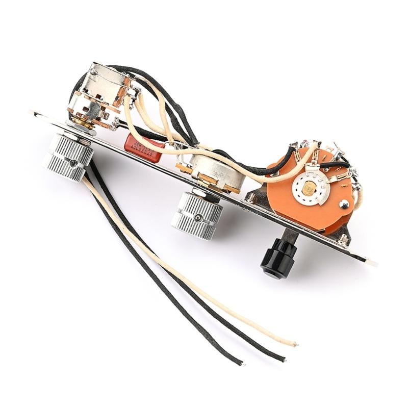 3 Way Guitar Control Plate Assembly Wired Loaded Prewired Guitar Switch Control Plate Musical Instrument Accessories