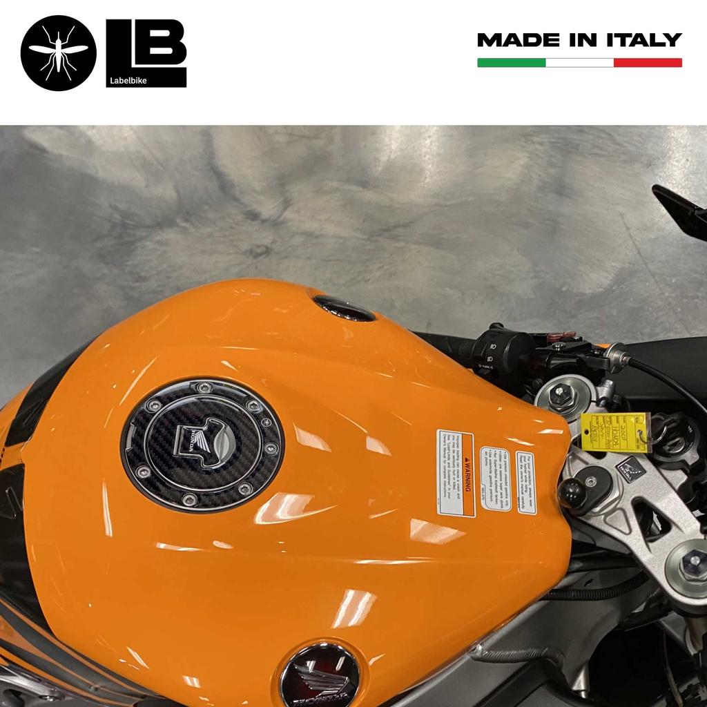 labelbike 3D Resin Sticker Motorcycle Protection 7 Hole Fuel Cap Compatible with Honda