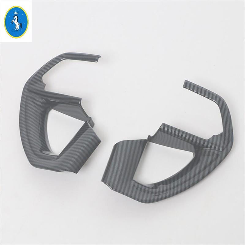 Für Toyota Tundra   2024 2025 Auto-Innenzubehör Lenkrad Unterer Rahmen Dekor Abdeckung Zierleiste Kohlefaser / Matt