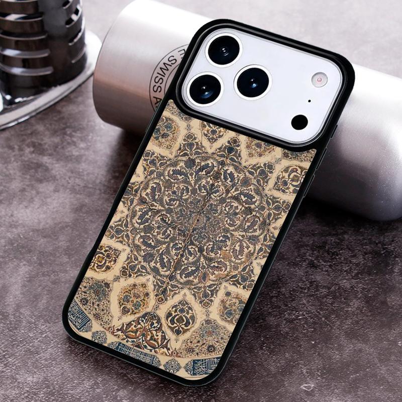 Indian Mandala Pattern Phone Case for iPhone 17 16 15 Pro Max Air 14 13 12 11 Plus Shockproof Cover