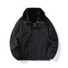 2025 Autumn/Winter Men's Double-Sided Hooded Cotton Jacket - Casual Fashion Workwear Outerwear