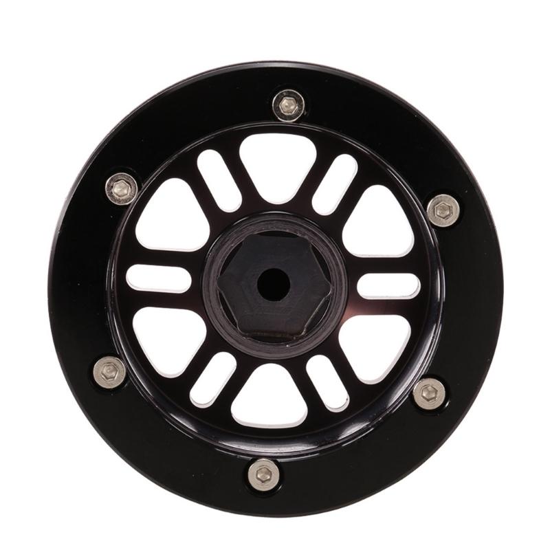 4PCS Wheel Hub 1.9’’ Beadlock Metal Wheel Rims with 12 Spokes for Remote Control Car Toy 1/10 Crawler SCX10 Accessory