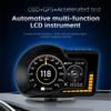 Car HUD OBD+GPS Gauge 6 Alarm Functions Accelerated Test Brake Test Universal