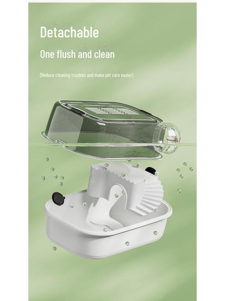 Transparente Panorama-Luxusvilla für große Hamster, für Goldbären und kleine Haustiere