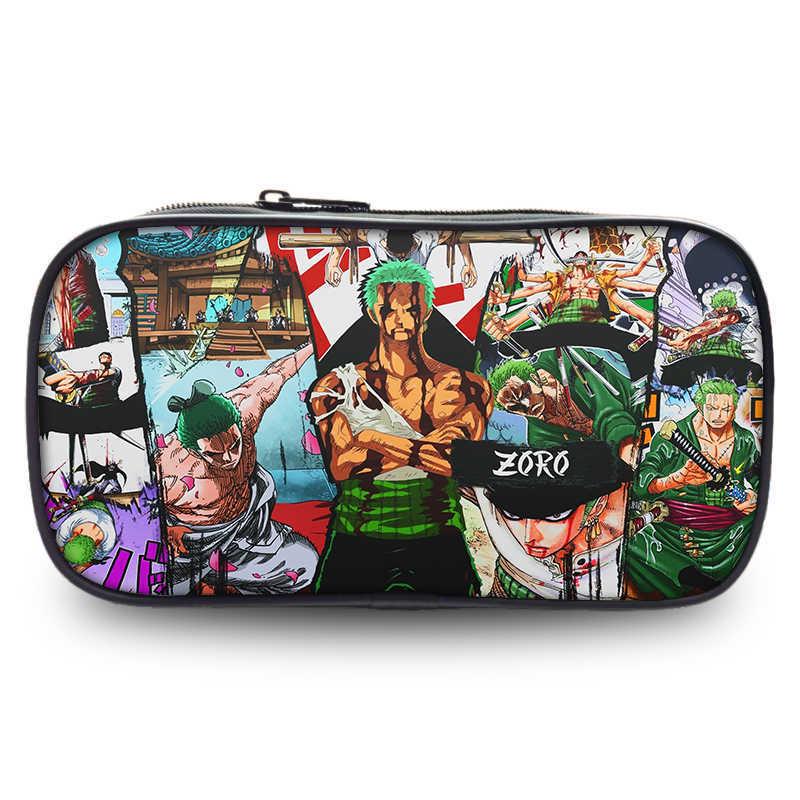 One Piece Wano Arc Pencil Case: Zoro & Luffy Design Storage Box