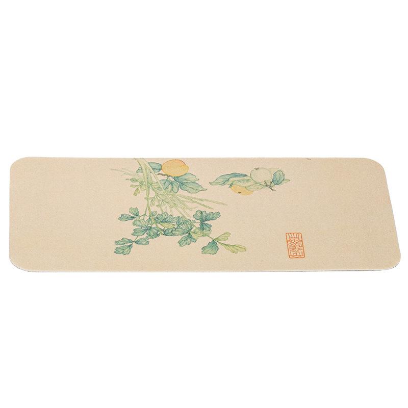 New Chinese Zen miscellaneous vegetable dry brewing tea party pastoral style coffee table dry brewing pad waterproof table flag