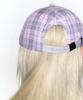 AMES-WORLDWIDE A Check Ball Cap Pink