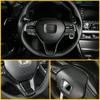 1Set Car Steering Wheel Cover Trim Carbon Fiber Style for 2018-2022 Honda Accord Car Steering Wheel Decoration Cover Accessories