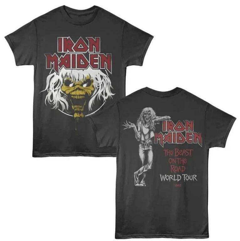 Футболка Iron Maiden Мировой тур 1982 F/B Smoke S