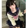 Autumn new sweet uniform sailor suit genuine Japanese college style autumn and winter female students middle suit set