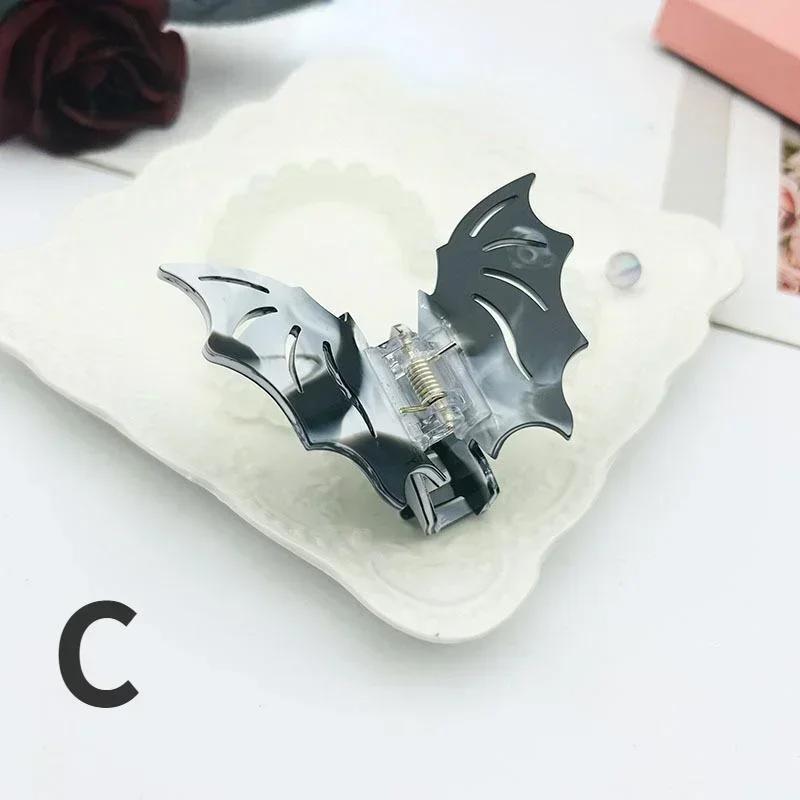 New Halloween Bat Hair Claw Clips for Women Girl Funny Hair Crab Shark Clip Butterfly Hairpin Lady Headdress Hair Accessories