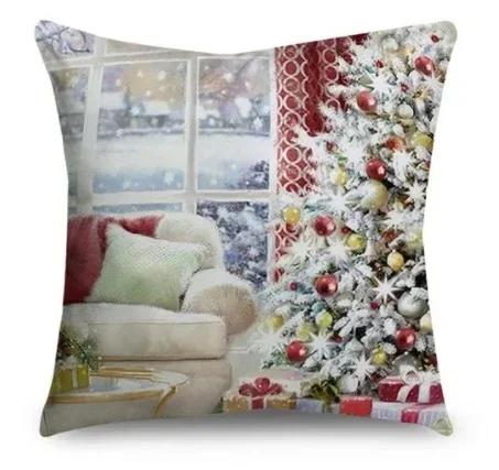 Christmas Pillowcase Cushion Cover Christmas Decorations for Home Christmas Ornament Gift Happy New Year