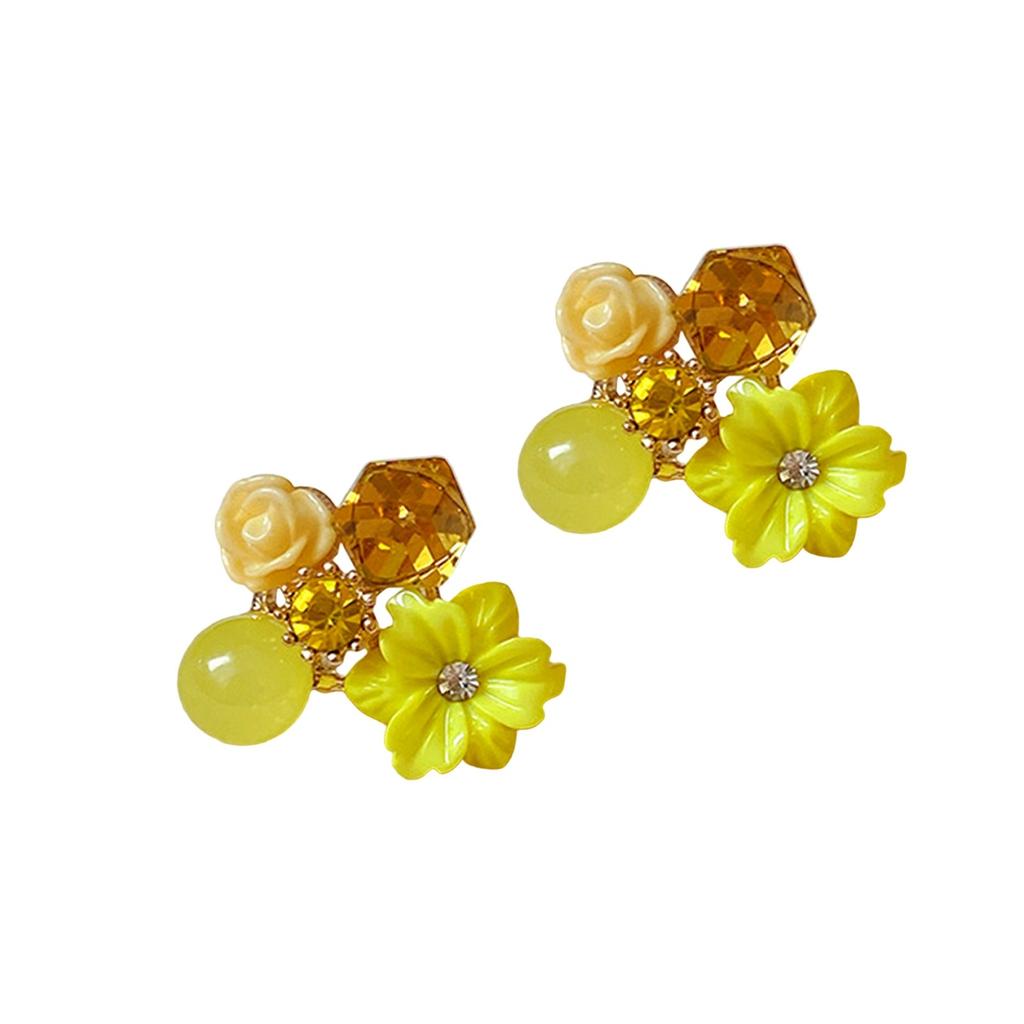 Vintage Crystal Flower Earrings, Earrings, And Gentle Earrings