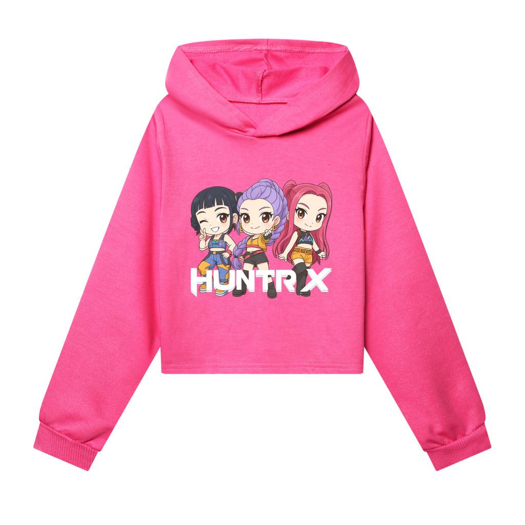 

5015 Детские Девочки POP Певица Руми Мира Зои Принт Повседневные Толстовки с Длинными Рукавами и Капюшоном Свитшот Топ 170cm розы красного