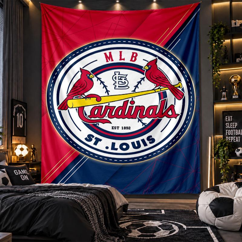 Wall Hanging Tapestry St. Louis Cardinals Print Cloth for Living Room Bedroom Home Decor