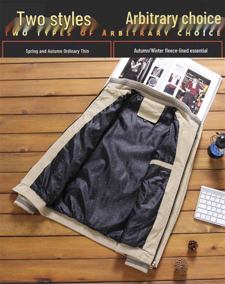 2026 Autumn/Winter Men's Warm Cotton Fleece Jacket