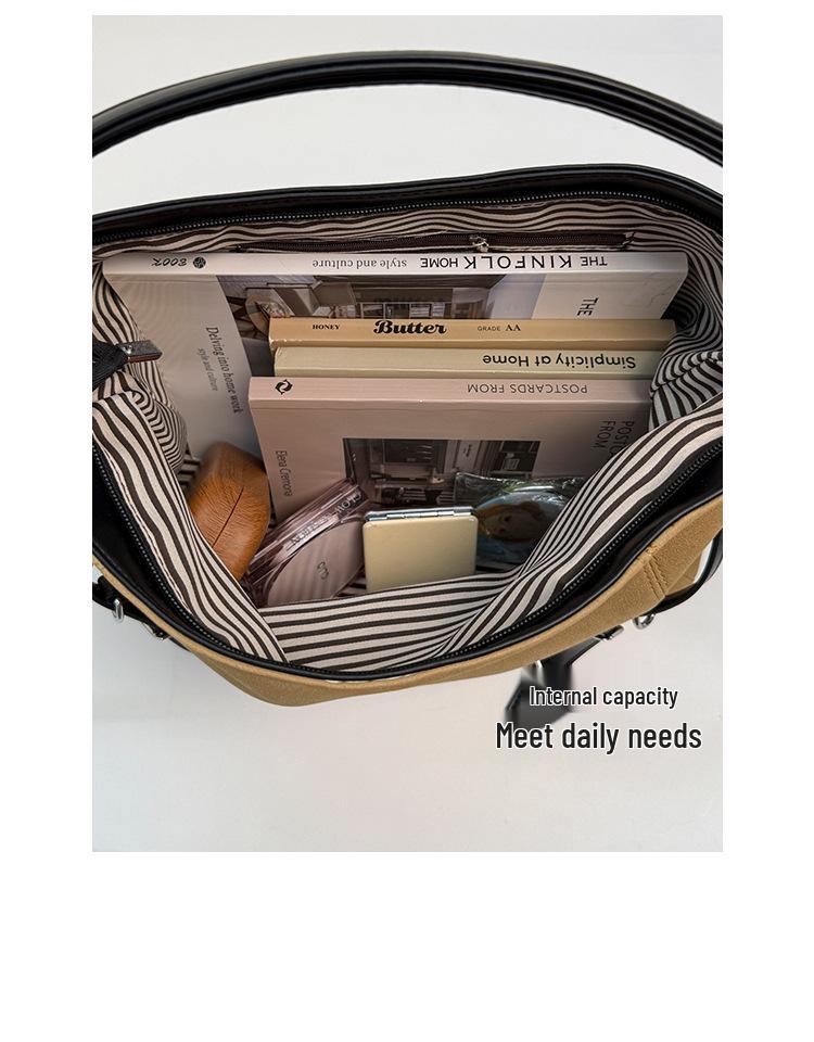 Multifunktionaler Damen-Crossbody-Rucksack aus Wildleder - Großes Fassungsvermögen, Lässiger Stil für Herbst/Winter 2025