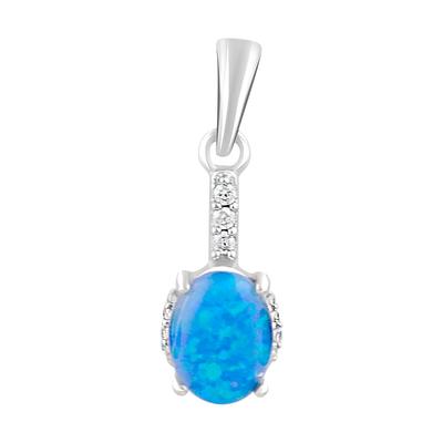 Silver Pendant with Opal 0.735ct (2090366)
