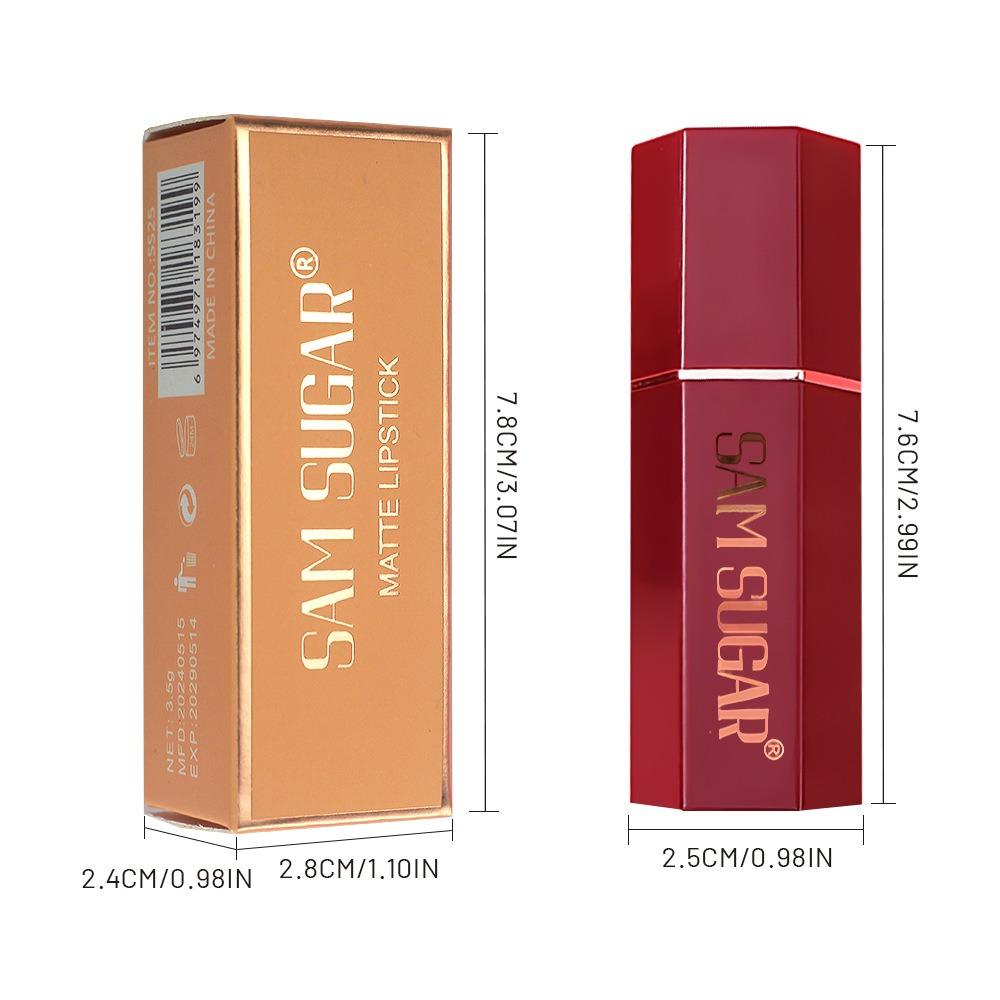 Nuovo Rossetto Metallico Rosso Lucido 6 Colori Lunga Tenuta Glitter Scintillante Lucidalabbra Solido Impermeabile Shimmer Labbra Vellutate Trucco