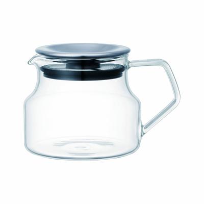 CAST One Touch Teapot 450ml Heat Resistant Glass Black Tea Safe 23087 Microwave/Dishwasher
