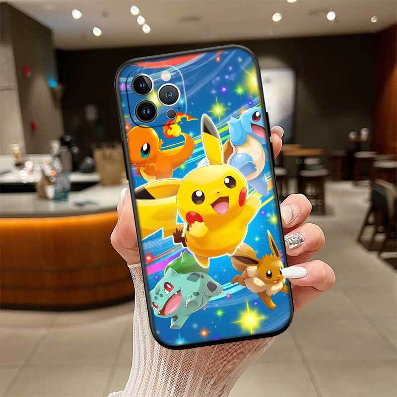 Cute Pokemon Phone Case for Samsung S20 S21 S21S S22 S23 S24 FE Ultra Plus Lite F06 F16 M06 M16 M56 A07 A17 A36 A37 A55 A57