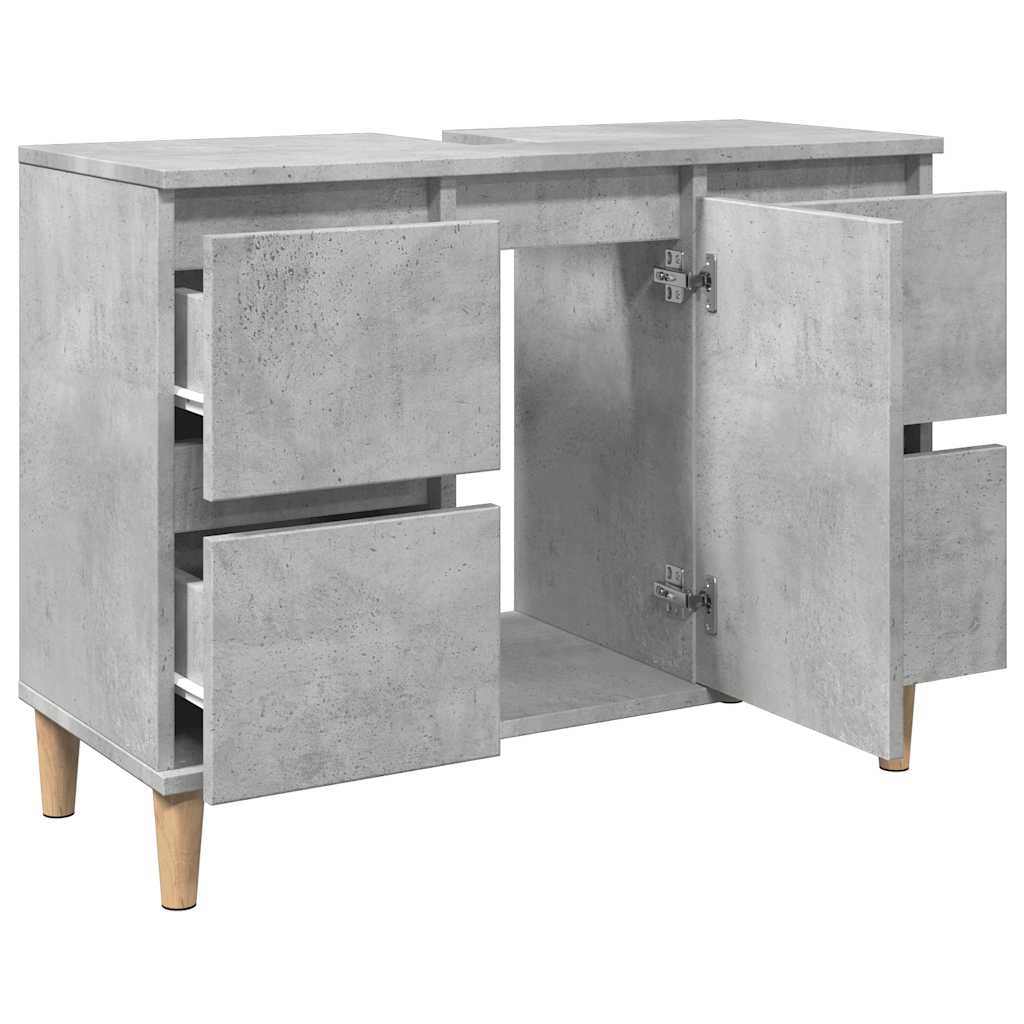 Vidaxl Under-Sink Cabinet, Concrete Grey, 80X33X60 Cm