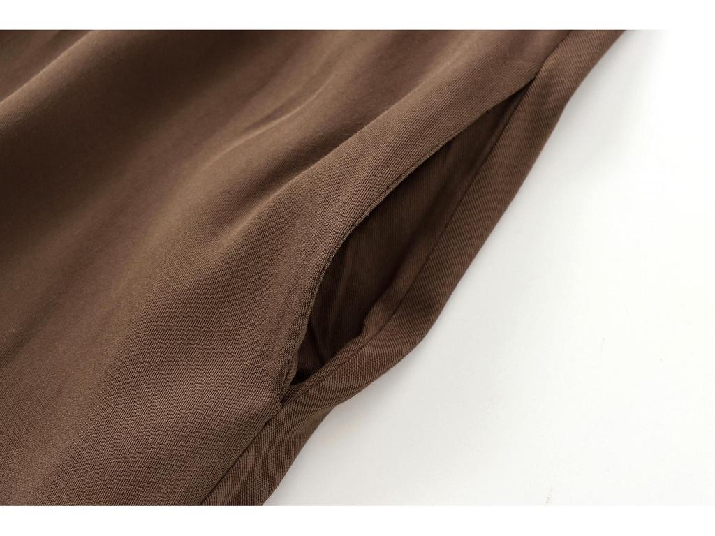 Frühling 2025 Damen Europäischer & Amerikanischer Stil Mode Ärmellos Lässiges Langes Kleid - Lockeres, Schlankmachendes Design