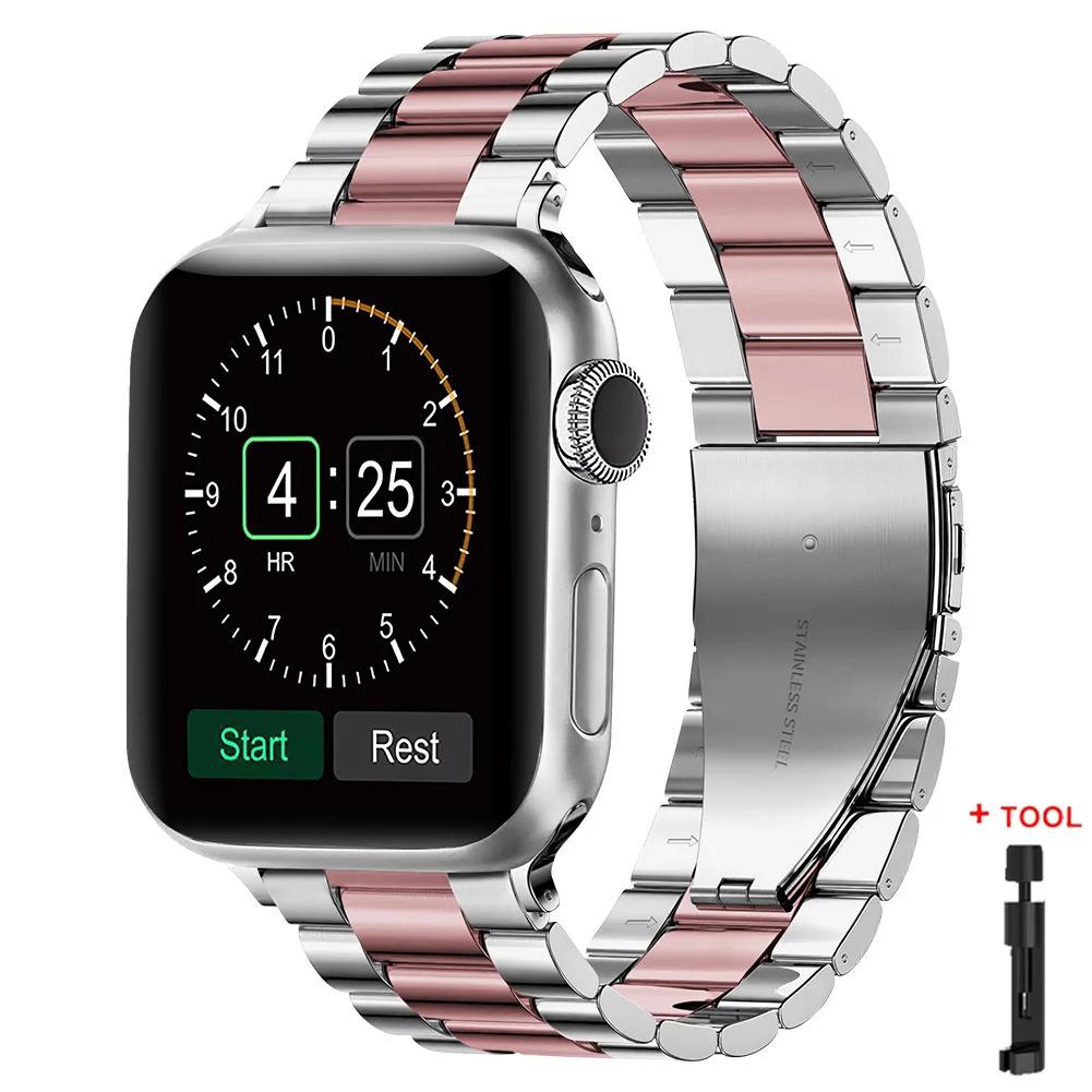 Stainless Steel Strap for Apple Watch S11 10 46mm 42mm Ultra 3 49mm 45mm 41mm 44mm Metal Band for IWatch Series 9 8 7 SE 6 5 4 3
